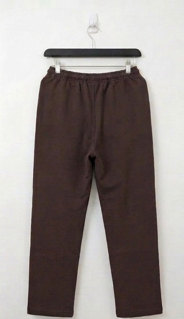 The Cocoa Textured Straight-Baggy Trouser