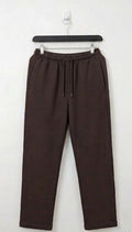 The Cocoa Textured Straight-Baggy Trouser