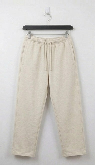 The Alabaster Textured Straight-Baggy Trouser