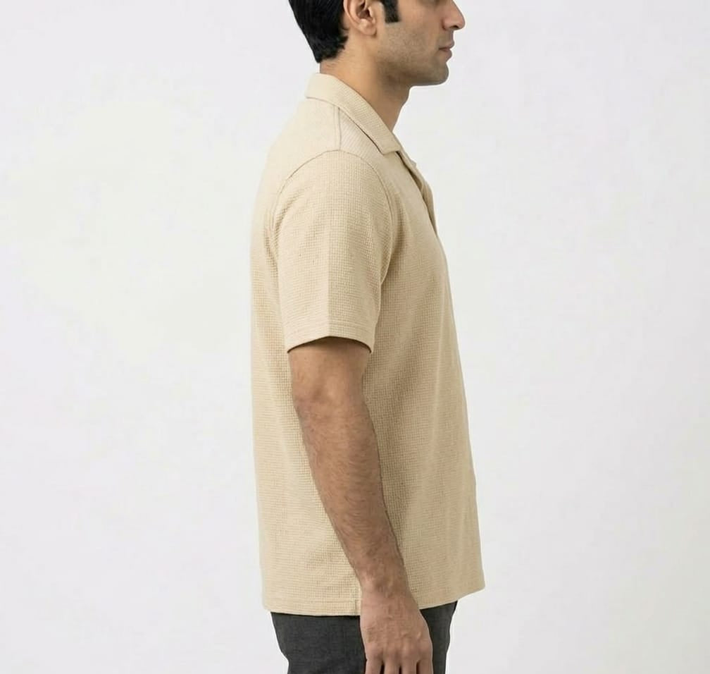 The Sandstone Waffle Resort Shirt