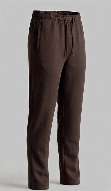 The Cocoa Textured Straight-Baggy Trouser