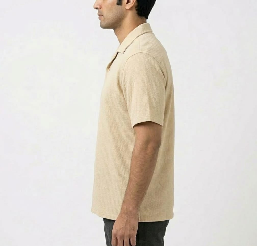 The Sandstone Waffle Resort Shirt