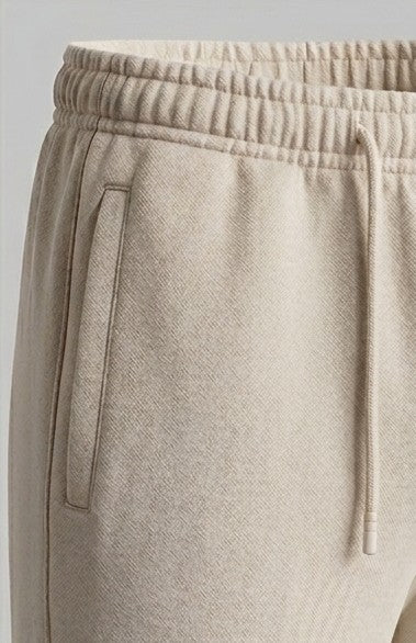 The Alabaster Textured Straight-Baggy Trouser