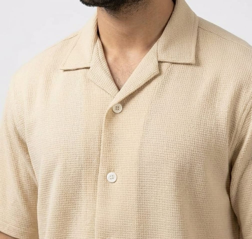 The Sandstone Waffle Resort Shirt