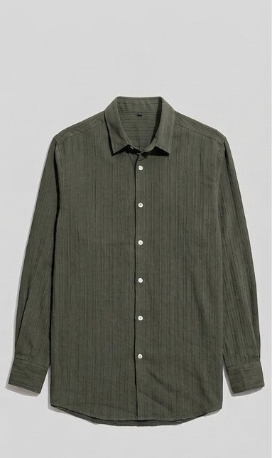 The Forest Ribbed Crinkle Shirt