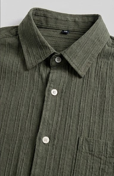 The Forest Ribbed Crinkle Shirt
