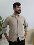 The Slate Vertical-Knit Long Sleeve Shirt