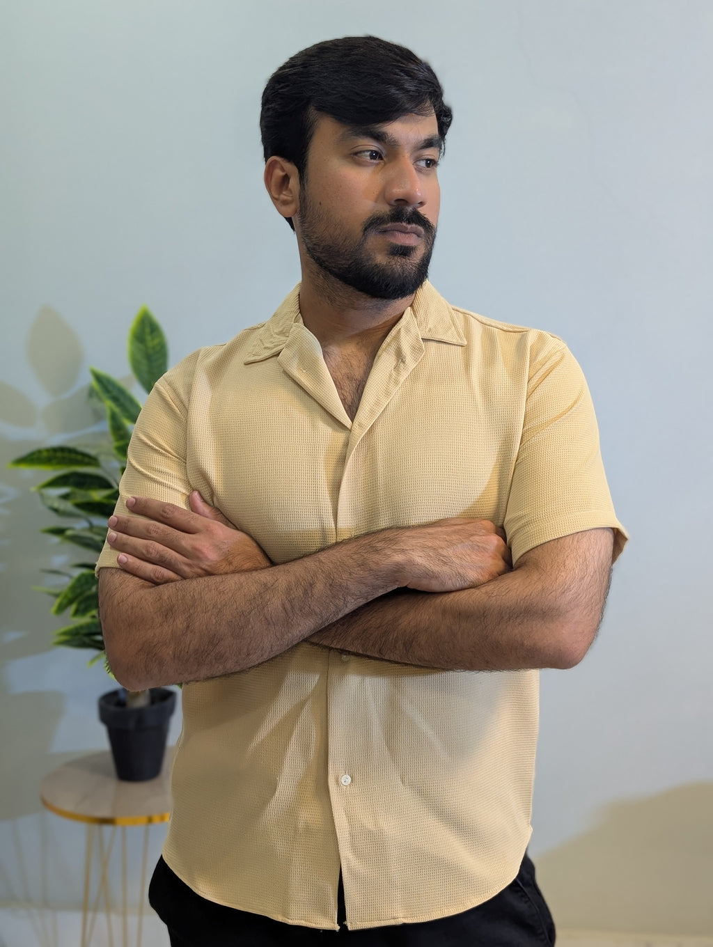 The Sandstone Waffle Resort Shirt