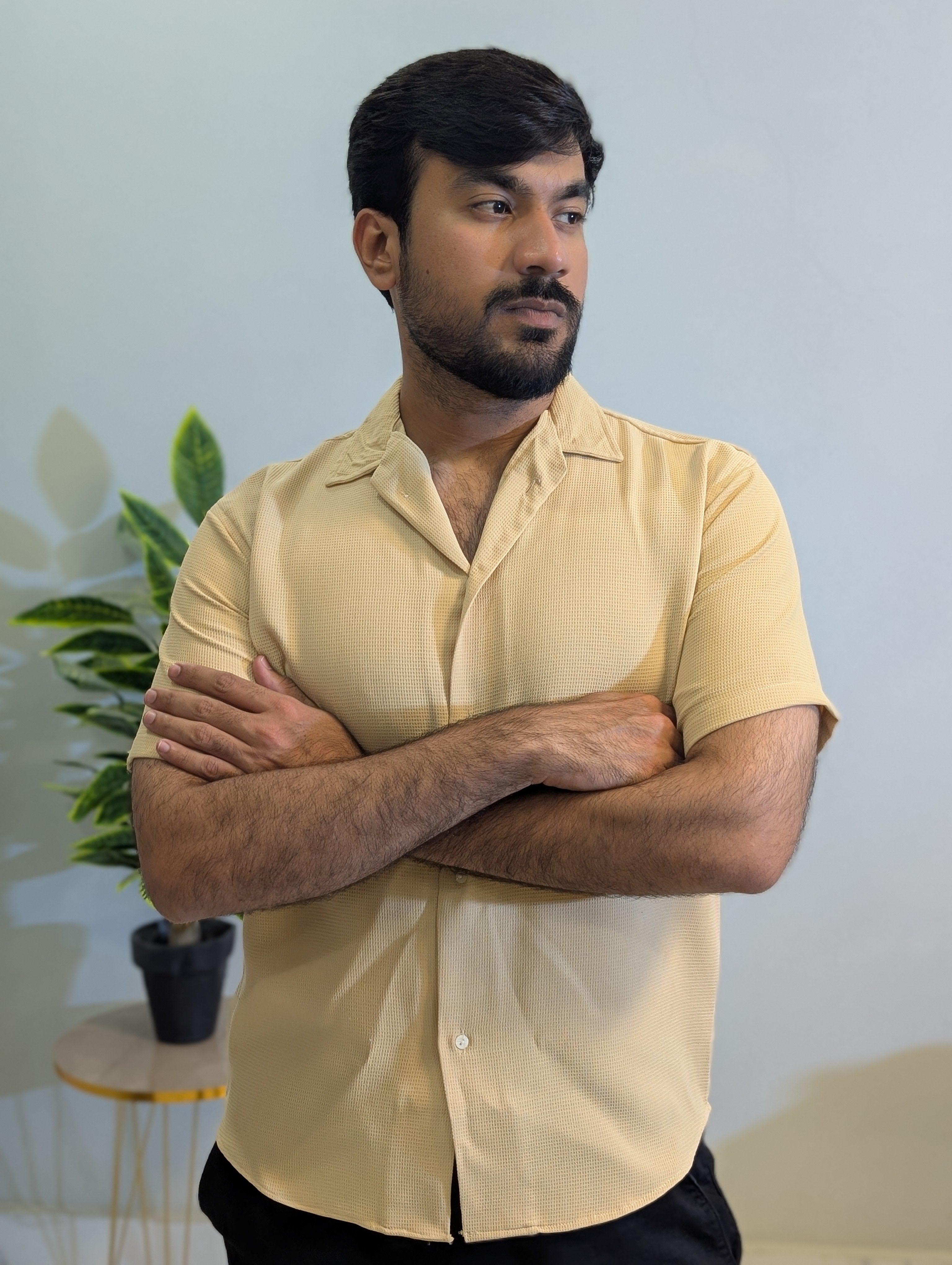 The Sandstone Waffle Resort Shirt